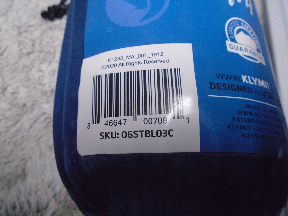 Klymit Static V Sleeping Bag 18.7oz Blue