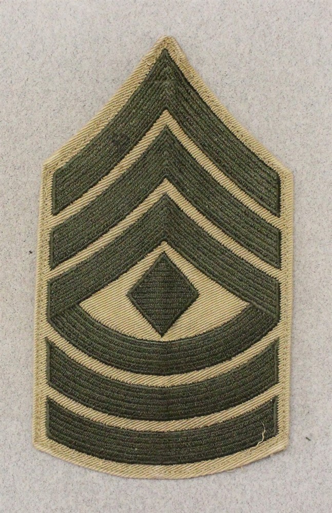 USMC Marine Rank Chevron 865: First Sergeant, single - khaki