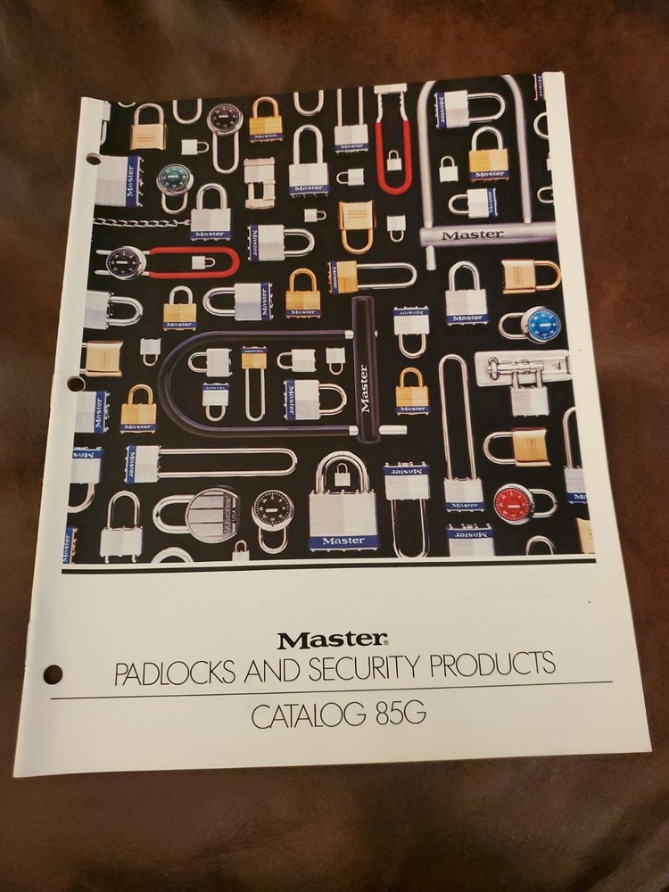 Master Padlocks And Security Products Catalog 85G, 1985