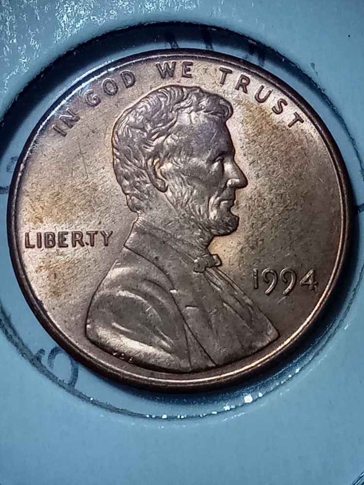 1994 Lincoln Cent With Very Rare Reverse Die Clash!!