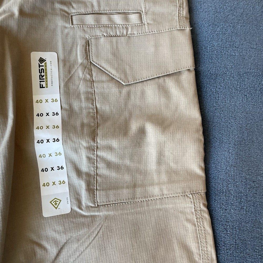 First Tactical Khaki Cargo Pants Size 40x36 NWT’S