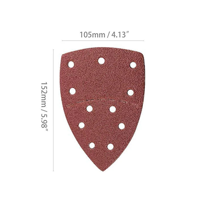 20pcs Mouse Sanding Sheets Hook and Loop Sander Pads 11-Holes Sand Paper Grits 4