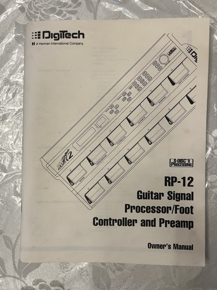 DIGITECH RP - 12 Guitar Signal Processor/Foot Controller and Pump