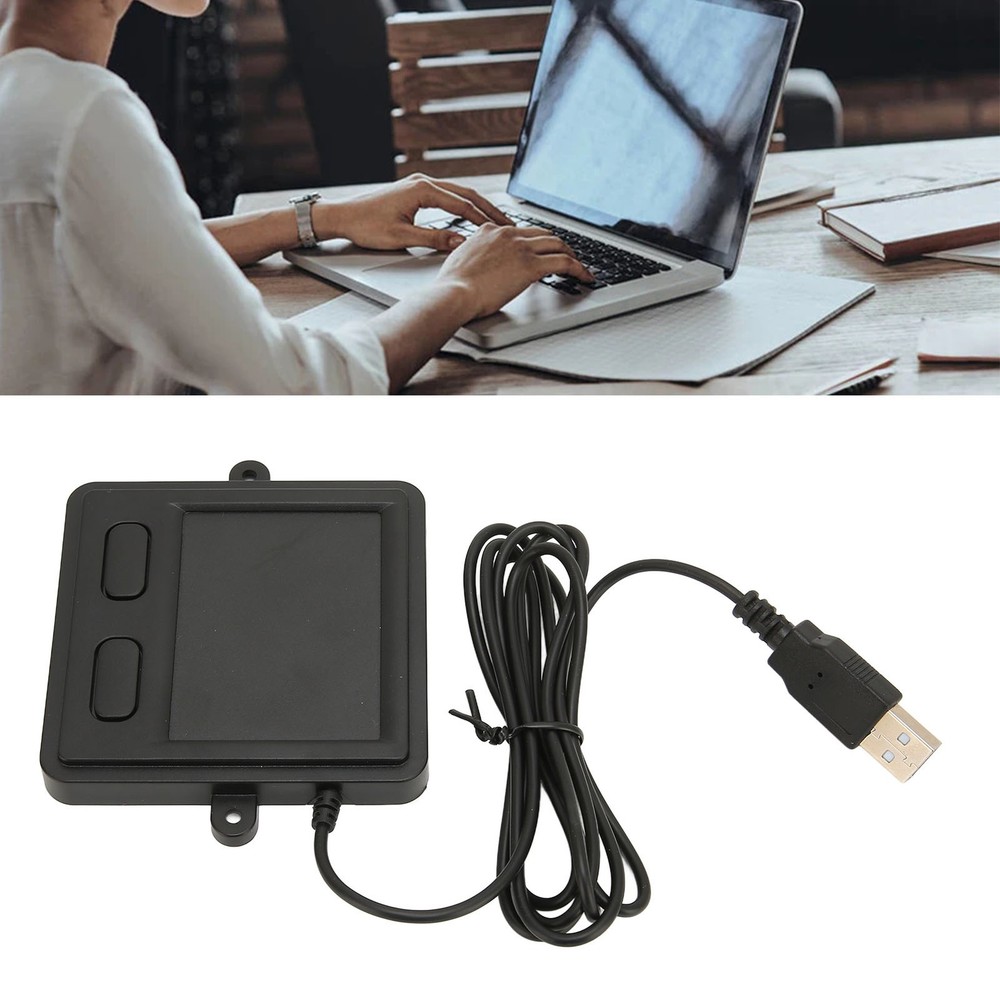 Wired USB Touchpad Multifunctional High Sensitivity 2 Button Design Black Portaˇ