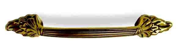 3-3/4" Natural Elegance Wheat Design Pull Antique Brass