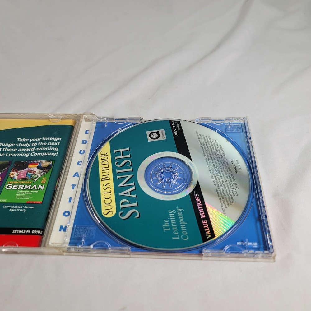 The Learning Company Success Builder SPANISH PC CD ROM Free Ship !