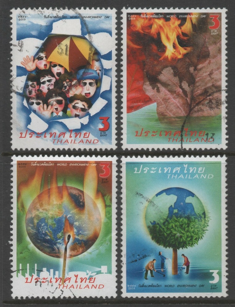 Thailand 2008 World Environment Day set of 4 Used