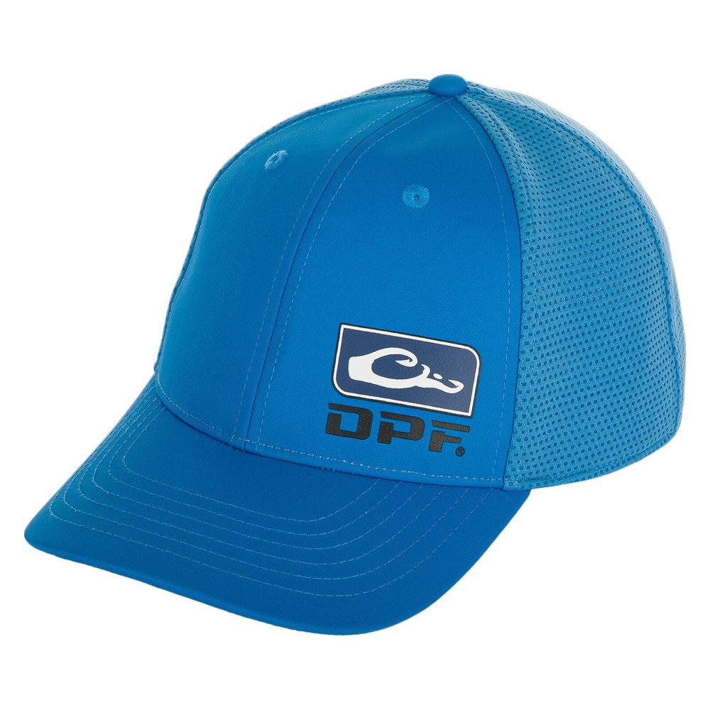 Drake DPF Fishing Performance Cap- Brilliant Blue
