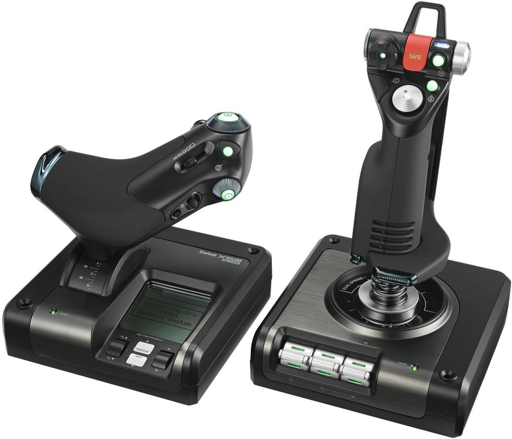 Logitech G Saitek X52 Pro Flight Control System, Controller, Joystick 945-000022