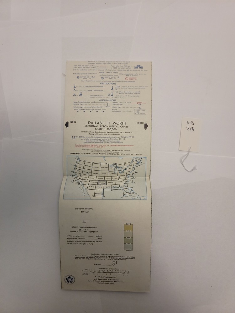 Dallas - Ft Worth Sectional Aeronautical Chart , 13th Edition