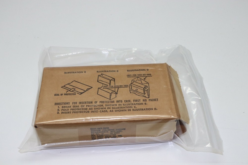 Sodium Chloride/ Bicarbonate Mixture for C-1 Vest emptybox for display E3299