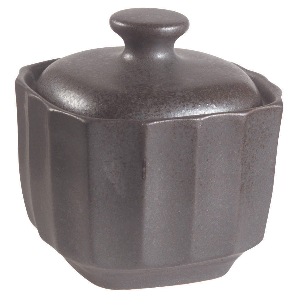 Sango Contrast Charcoal Sugar Bowl 6983053
