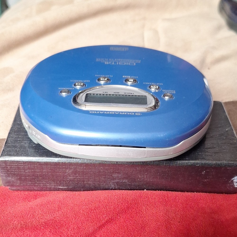 Durabrand CD-85 Programmable CD Player Blue Bass Boost ESP Anti-Skip LCD