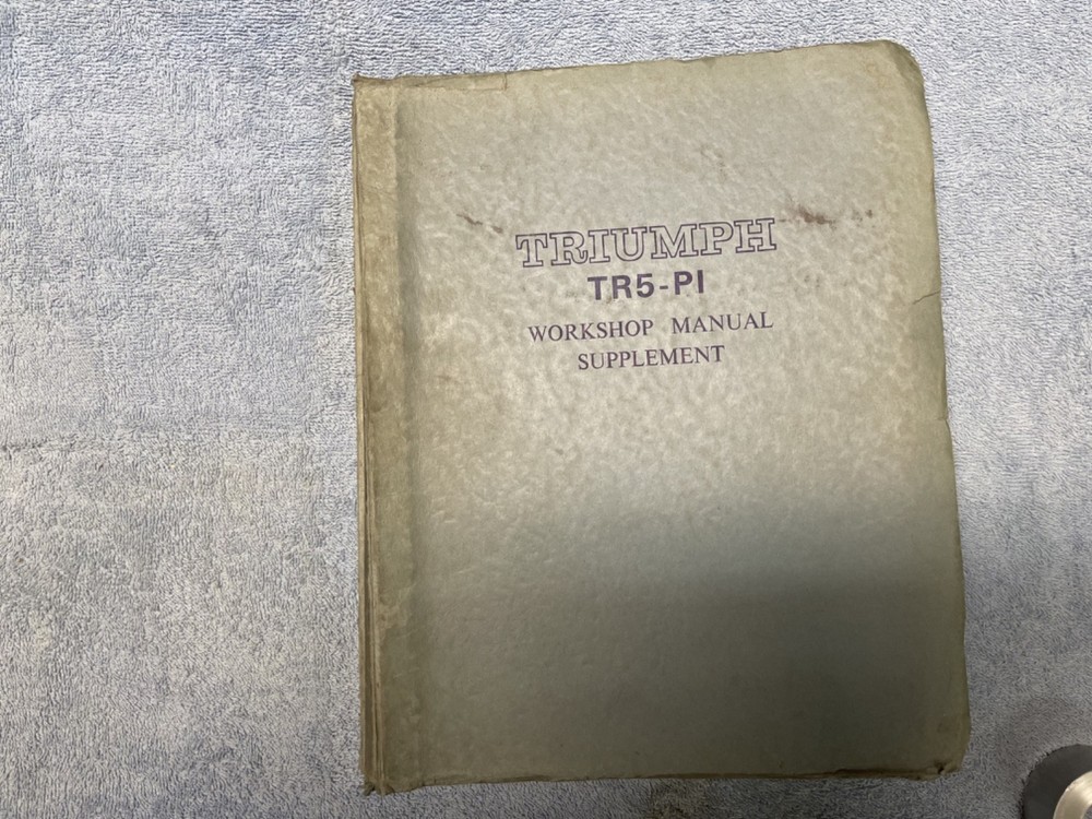 GENUINE Triumph TR5-PI Workshop Manual 545053