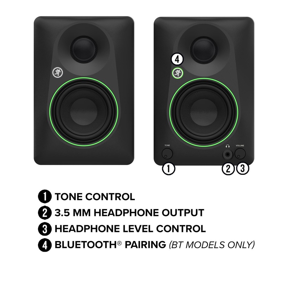 Mackie CR4.5 4.5" Creative Reference Powered Studio Monitors