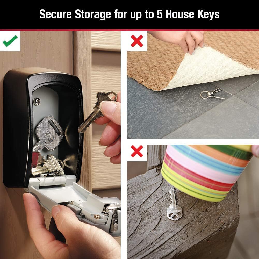 Large Capacity Key Lock Box with Set Your Own 4 Digit Combination Secure Storage