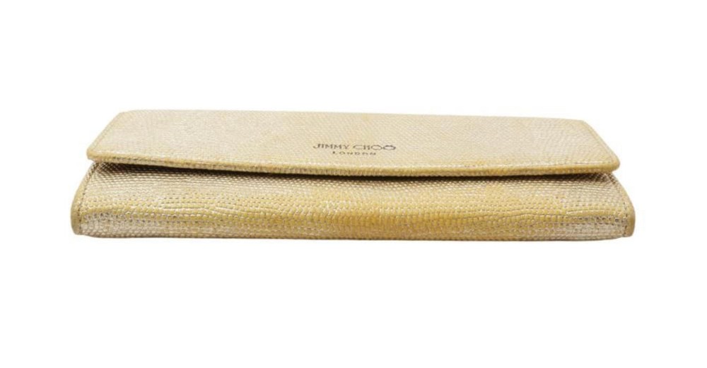 Jimmy Choo Gold Long Wallet – Classic Glam & Function