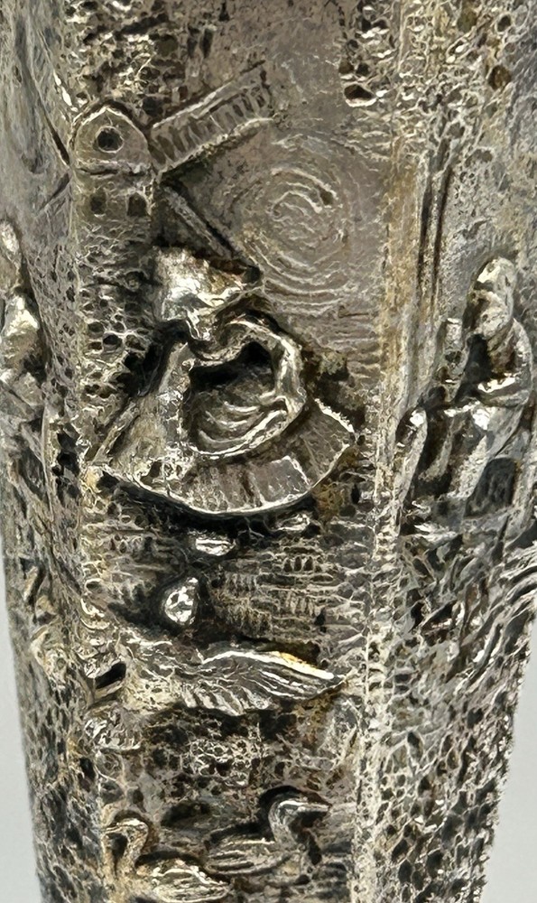 Weidlich Brothers Candlestick Dutch Repousse, Silver Plate