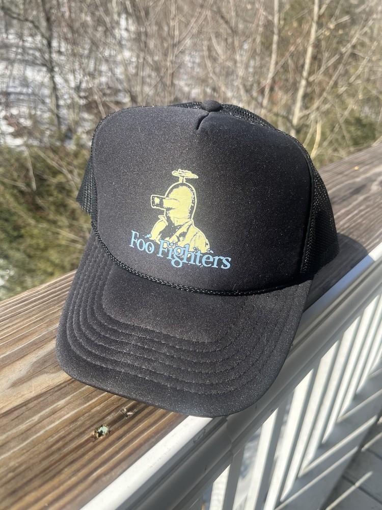 Foo Fighters Toads Place Trucker Hat Black Surpriss Adjustable Band Merch Cap