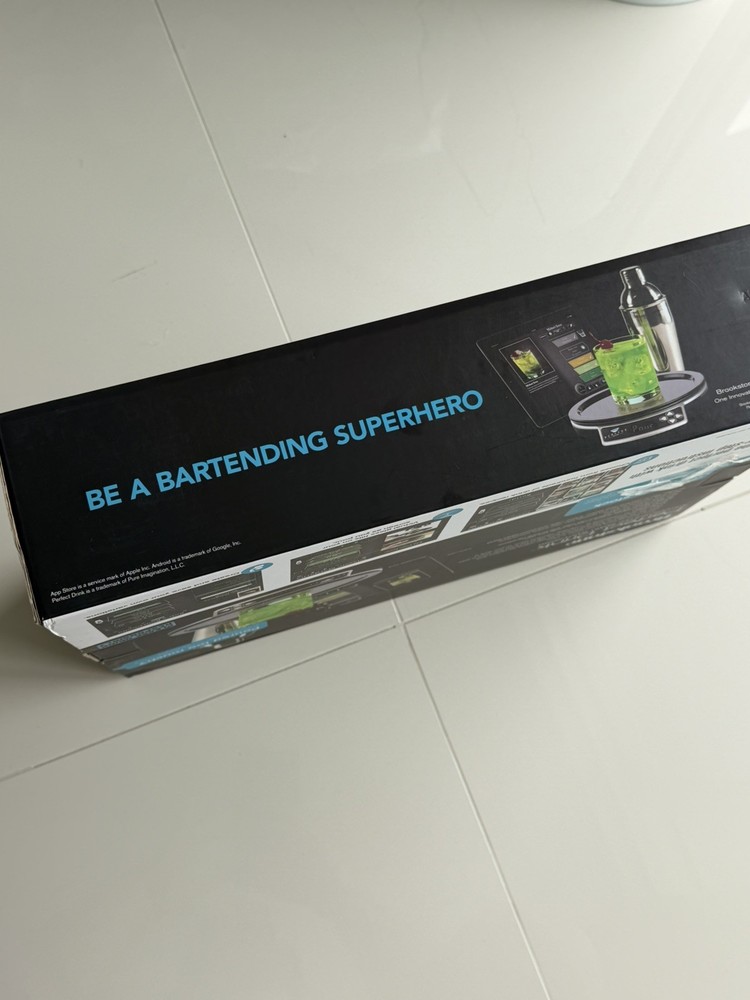 Brookstone Perfect Drink App-Controlled Smart Bartending Cocktail 9" Scale +more