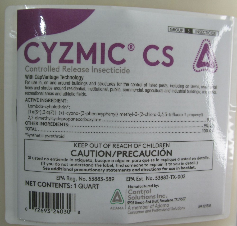 Cyzmic CS Pest Control Insecticide 32 oz Generic Demand Bedbugs Fleas Ticks Etc