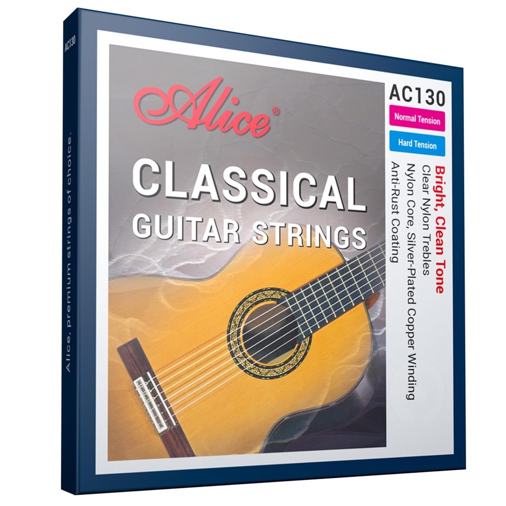 Classical Guitar Strings, Alice Classic Nylon Guitar 6 Strings Normal Tension...