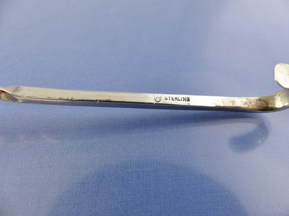 PLAIN TWIST HANDLE long CANDLE SNUFFER STERLING BY H