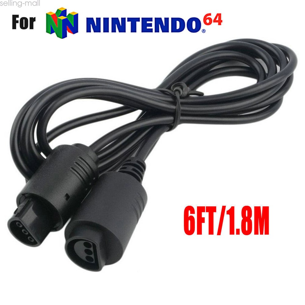 for N64 Console Games Wired Controllers Gamepad Joystick /1.8m Extension Cable