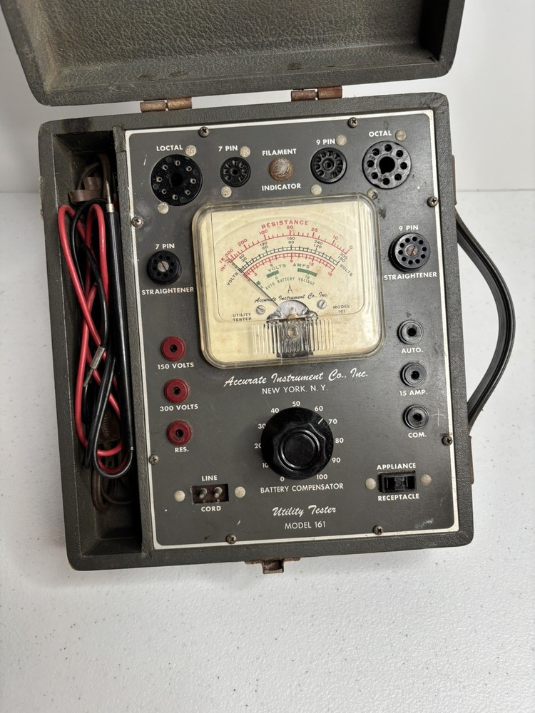 Vintage Accurate Instruments Model #161 Utility Tester Good Working Condition