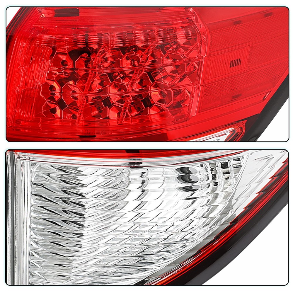 LED Tail Light Assembly for HRV 2016-2022 Right Passenger Side Red Clear