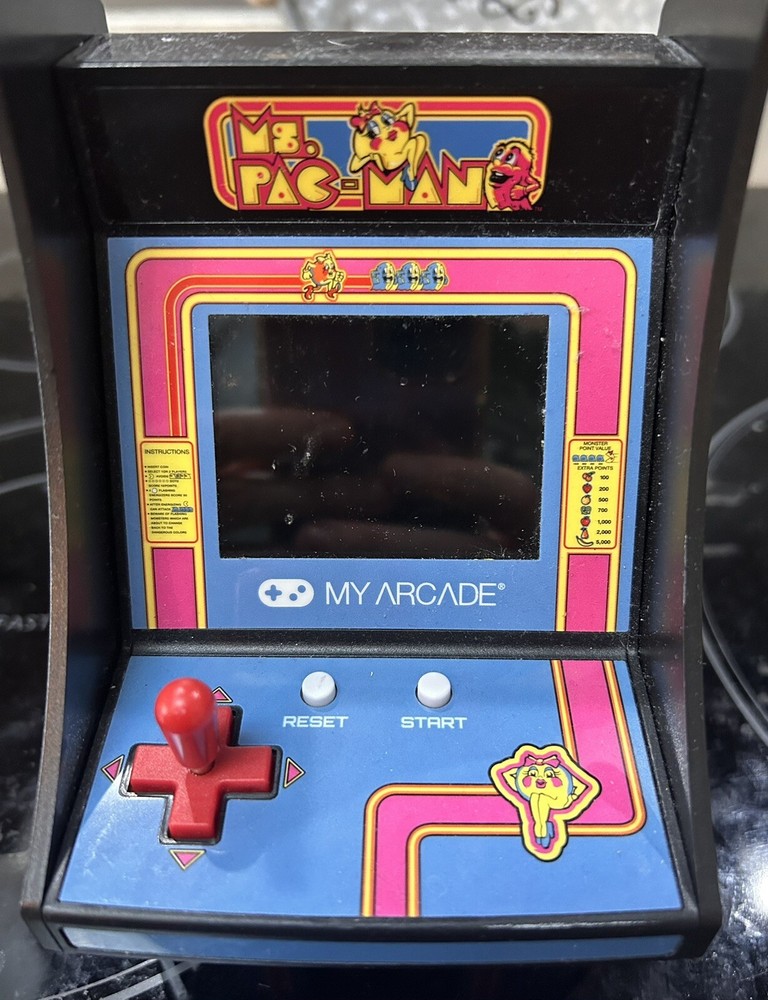 Retro Ms Pac-Man Arcade Game Mini 7”