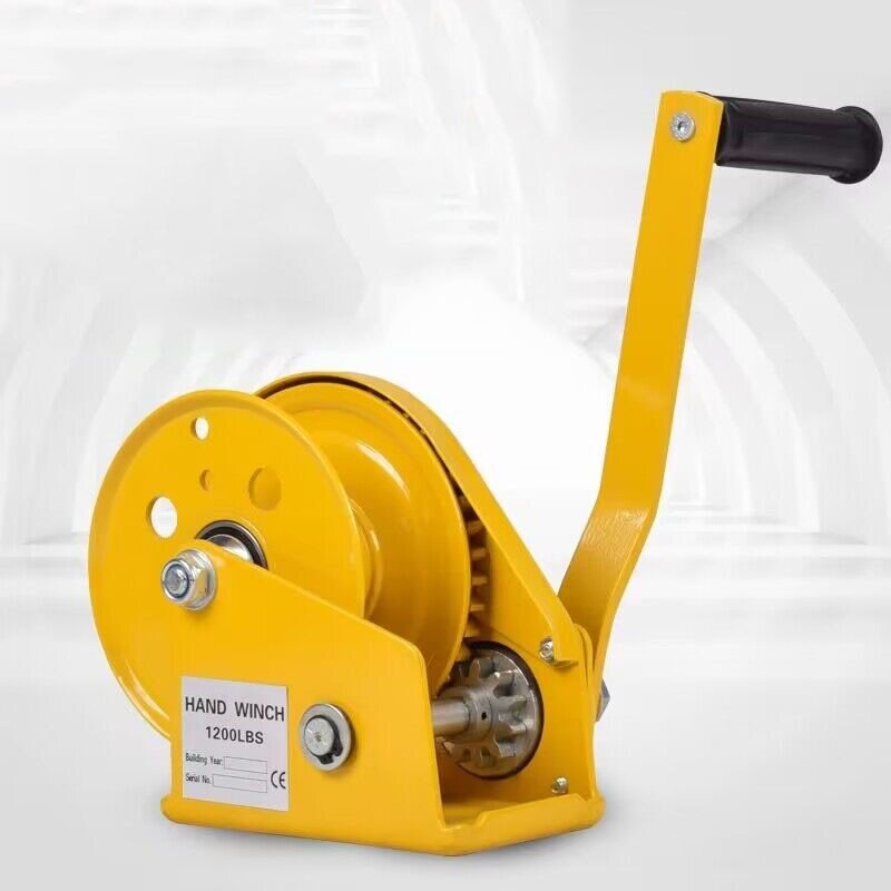 1200LB two-way self-locking small manual winch with automatic brake manual winch