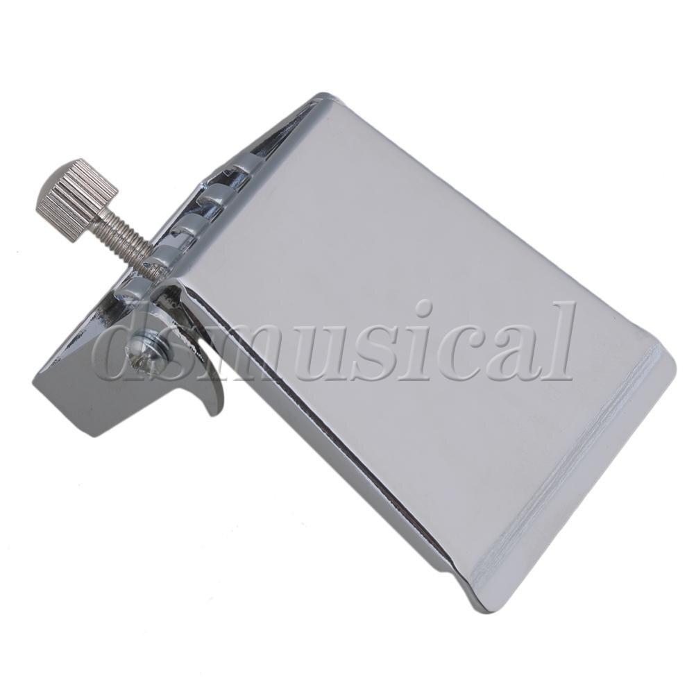 Chrome Bridge Tailpiece Clamshell Cover for 5 String Banjo