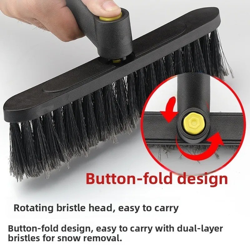 Car Ice Scraper Snow Brush 3in1 Long Reach Handle Removal Tool Windscreen Window