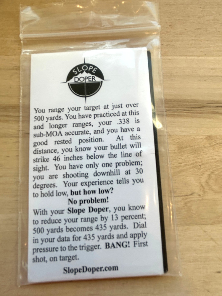 Slope Doper - Tactical Tool Shooting