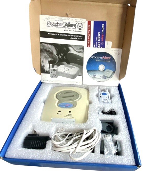 ATS Personal Emergency Response System 2-way Voice Pendant Communicator Set
