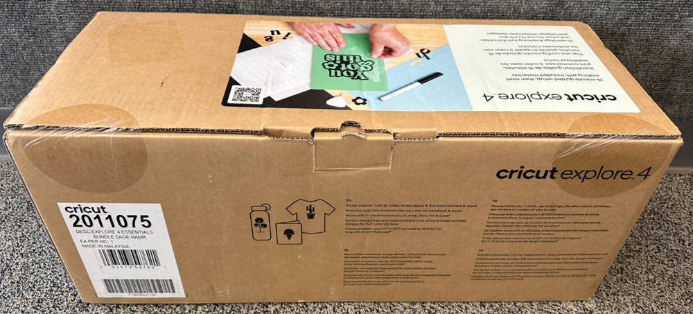 New Cricut Explore 4 Cutting Machine 2011075 + ESSENTIALS BUNDLE