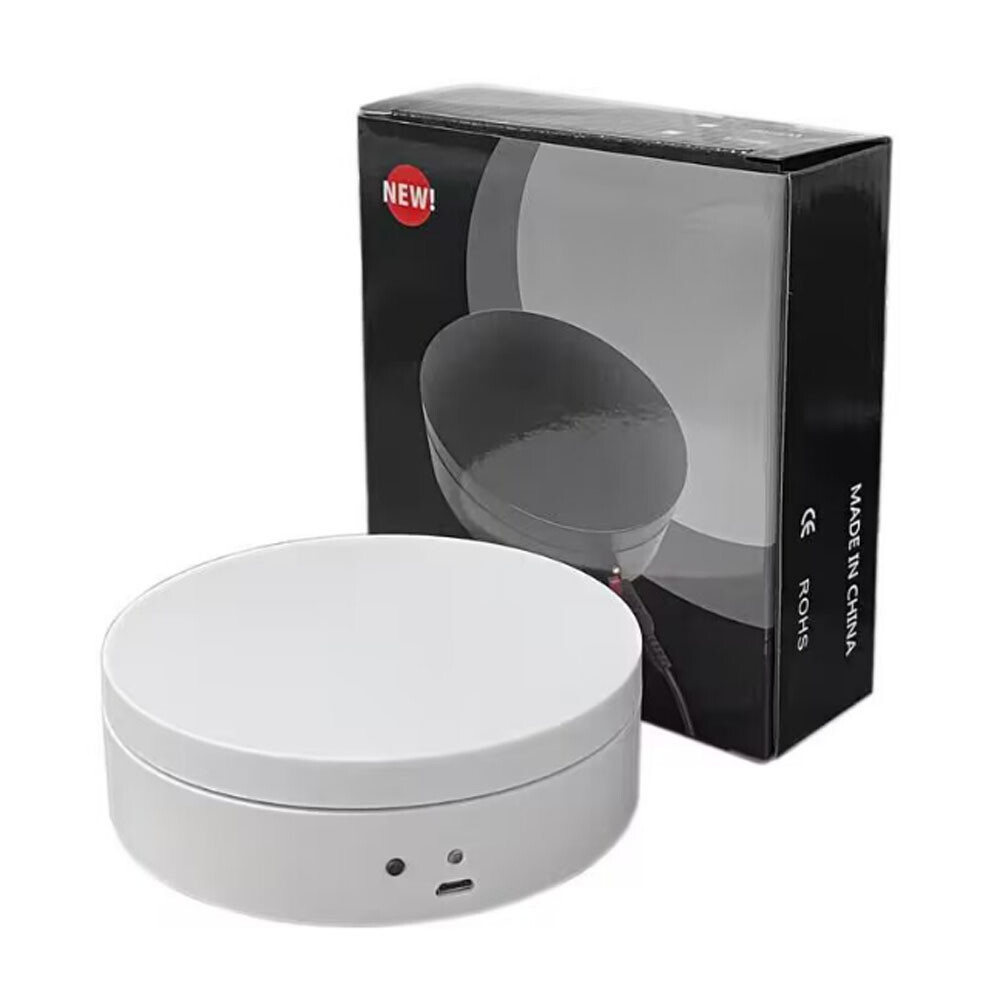 12CM Motorized Turntable USB Rotating Visualizer Live Shooting Stand Tool New