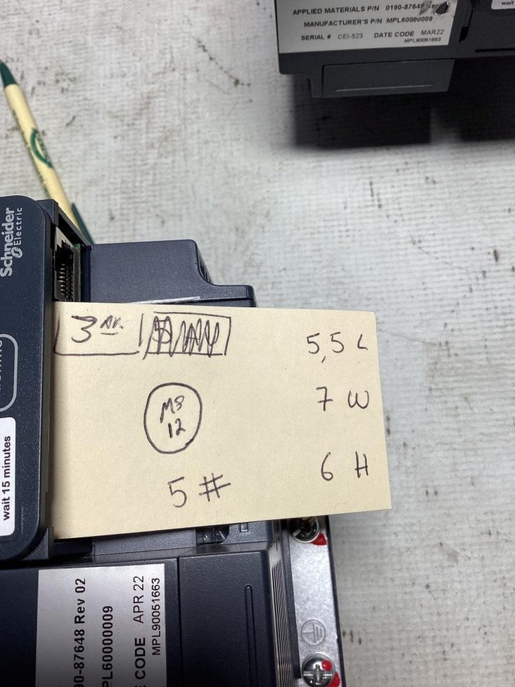Schneider Electric Controller Panel 0190-87648