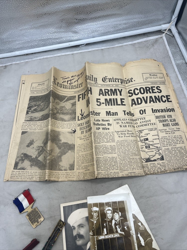 WW2 US Navy Amphibious Command Paper / Medal Grouping ID’d (KB