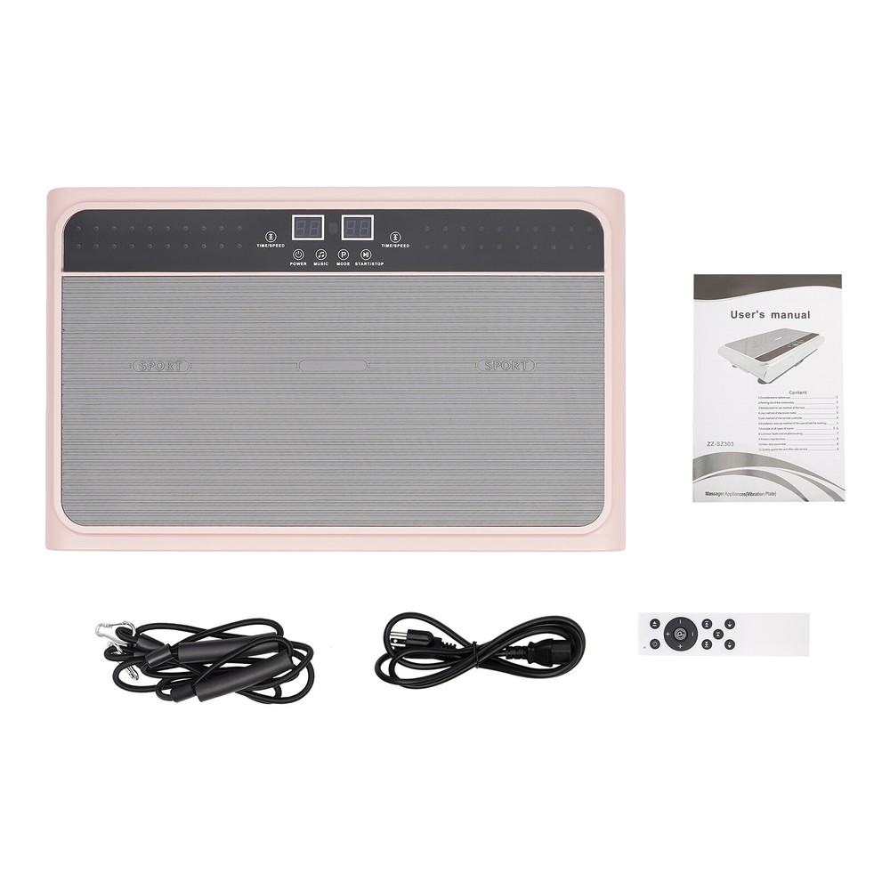 200W Whole Body Vibration Plate Vibration Platform Plate With Bluetooth Speaker