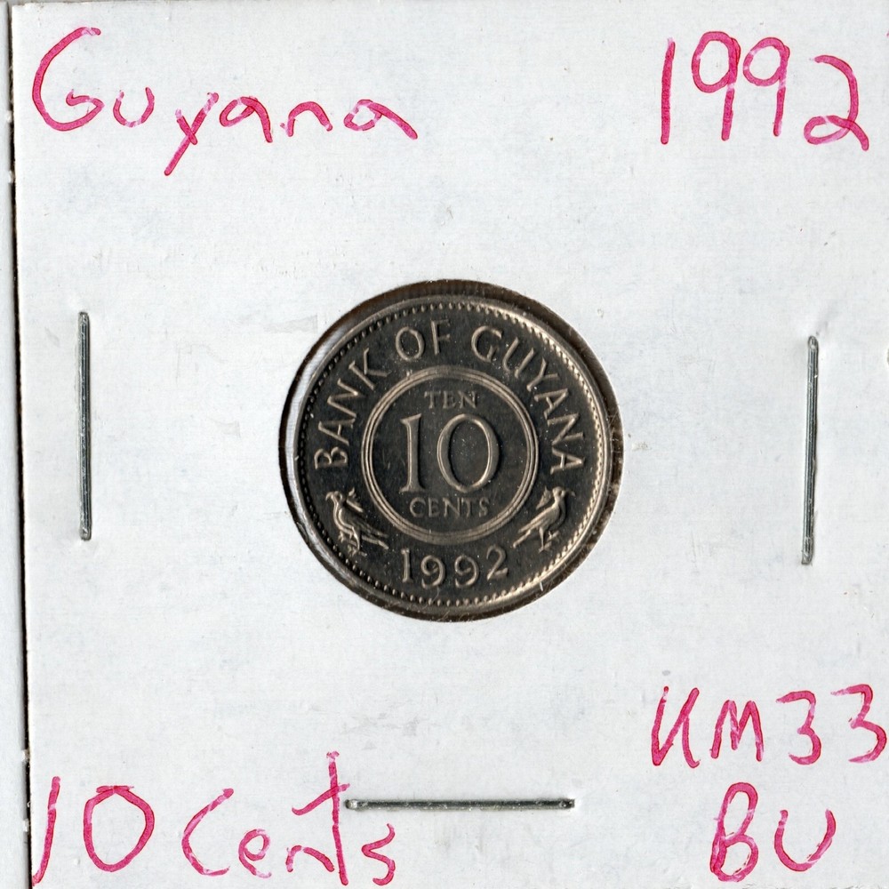 Coin Guyana 10 Cents 1992 KM33