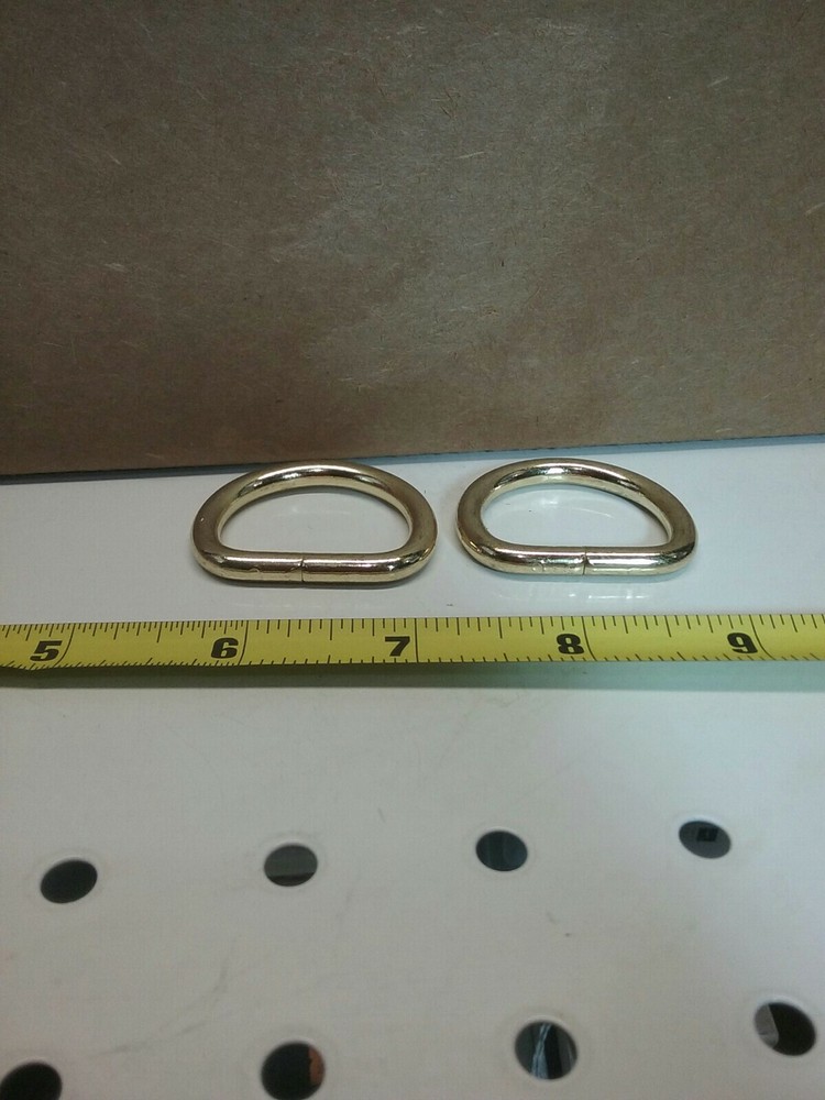 1" Solid Brass Cast D Rings (Pack Of 10)