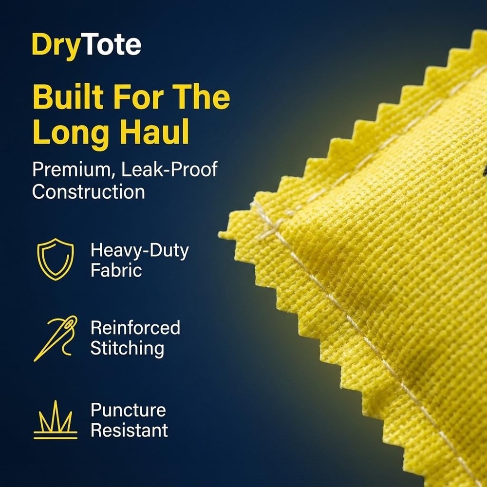 DryTote Rechargeable Desiccant Pack, Ultimate Moisture Absorption, Yellow