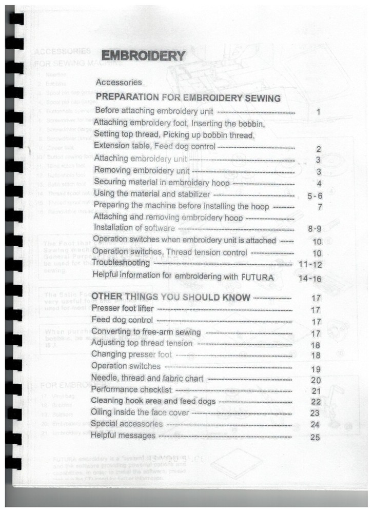 SINGER SEWING MACHINE MODEL CE-250 - EMBROIDERING UNIT