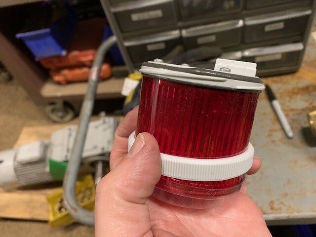 Edwards Signaling 270LEDSR120A Red LED Stacklight - 200 Series, 70mm