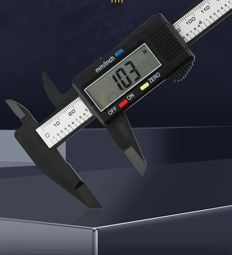 Digital Caliper Electronic Plastic Calipers Vernier Measuring Tools with LED