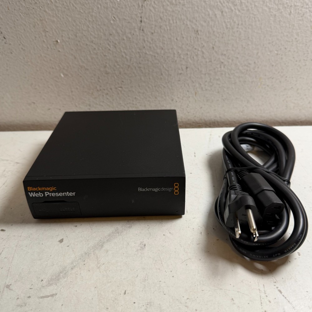 Blackmagic Design Web Presenter Black USB Streaming & Video Capture Interface