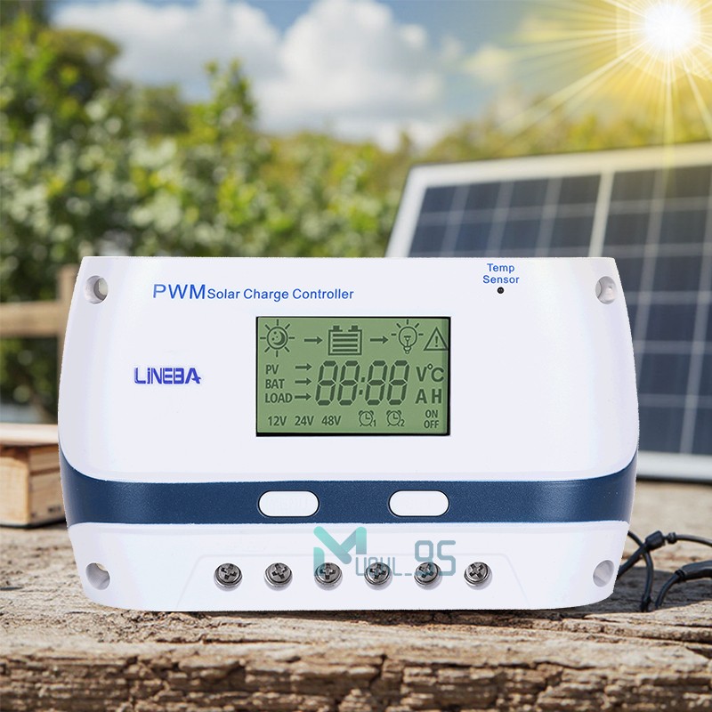 5200W 100A Solar Charger Controller USB Charge Regulator Solar Panel 12/24/48V