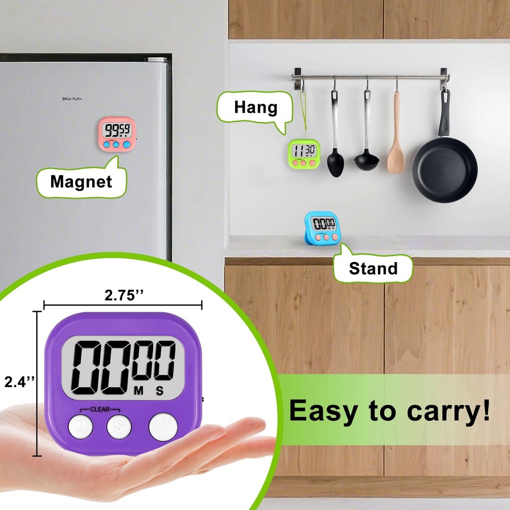 Digital Timer for Teacher Supplies Classroom Timer for Study Learning Managem...